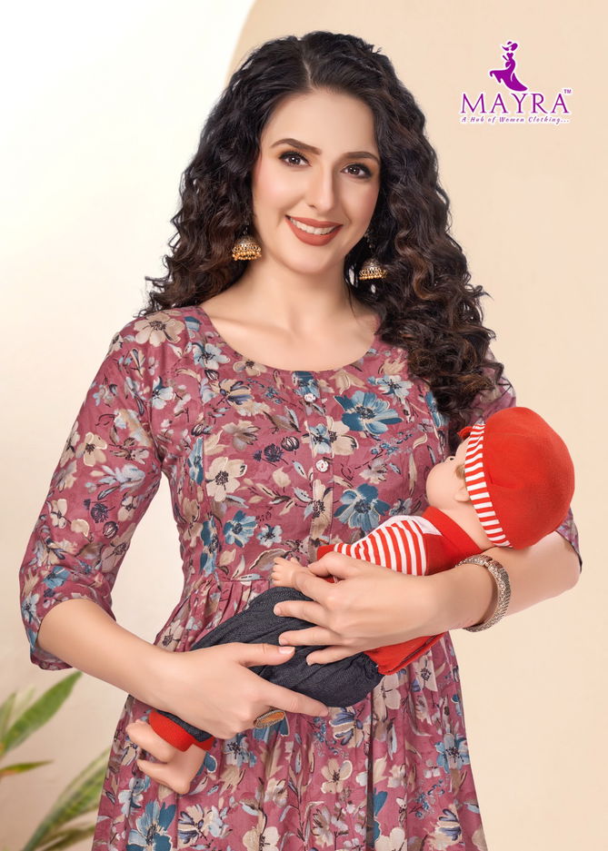 Good News Vol 5 By Mayra Feeding Printed Kurtis Wholesale Price In Surat
